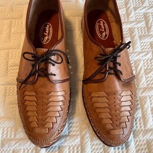 Handmade Men’s Lightweight Leather Shoes Size 12